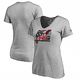 Women Portland Trail Blazers Fanatics Branded 2018 NBA Northwest Division Champions Locker Room V Neck T-Shirt Heather Gray,baseball caps,new era cap wholesale,wholesale hats